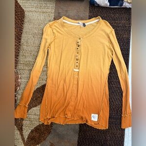 We The Free Mustard Yellow Long Sleeve Tee